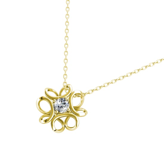 Colgantes de narcisos - Oro y cristal - Image 3