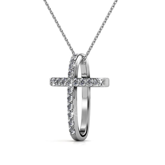 Colgantes de cruz - Plata y cristal - Image 3