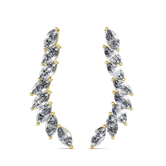 Pendientes Clematis - Oro y Cristal - Image 2