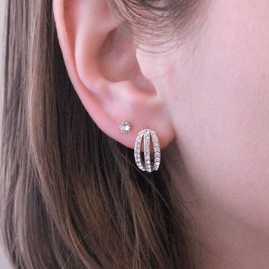 Pendientes elegantes de plata y cristal - Image 4