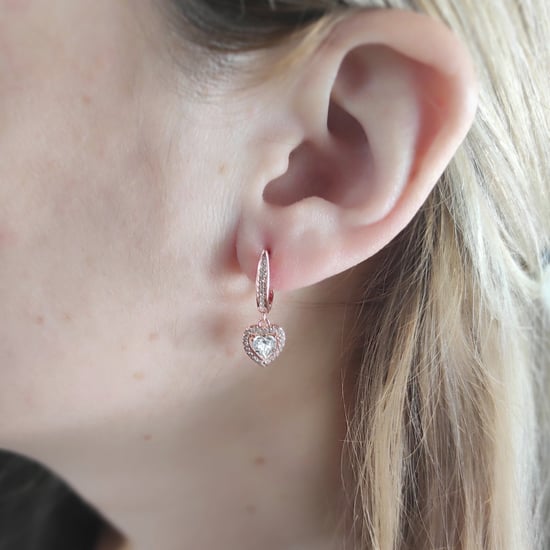 Pendientes Only Love - Oro rosa y cristal - Image 2