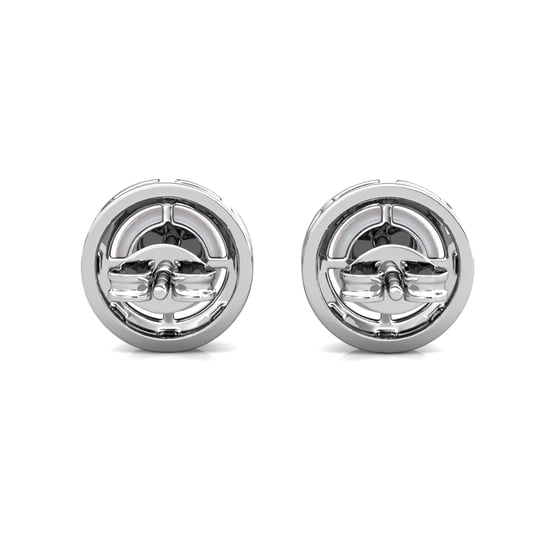 Pendientes de perlas circulares - Plata y cristal - Image 4
