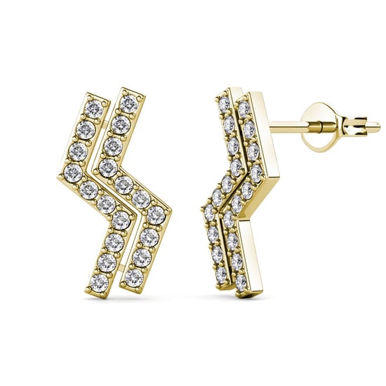 Pendientes Brontide - Oro y Cristal - Image 1