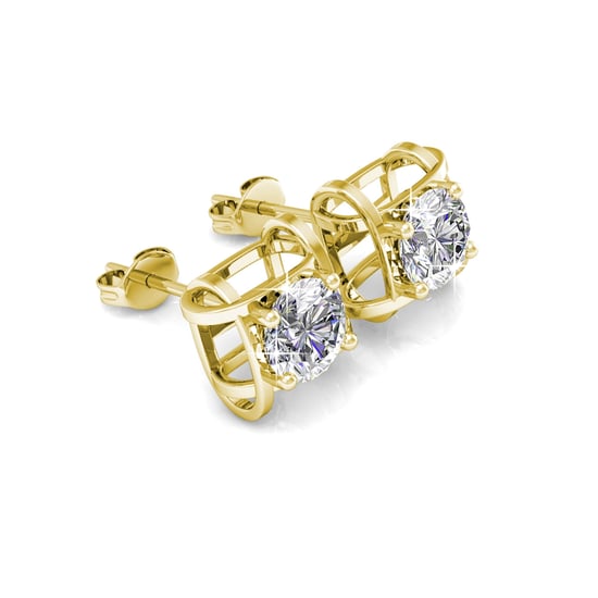 Pendientes Roxy - Oro y Cristal - Image 2