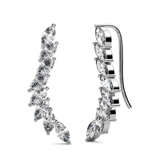 Pendientes Clematis - Plata y Cristal - Image 1