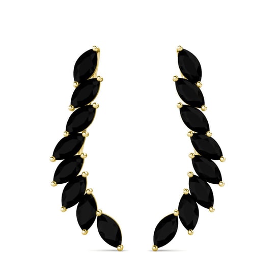 Pendientes Clematis - Oro y Negro - Image 3