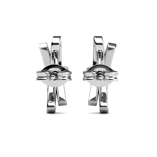 Pendientes de lazo luminoso - Plata y cristal - Image 4