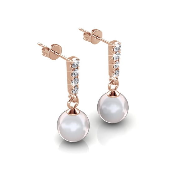 Pendientes Mercury - Oro rosa y cristal - Image 2
