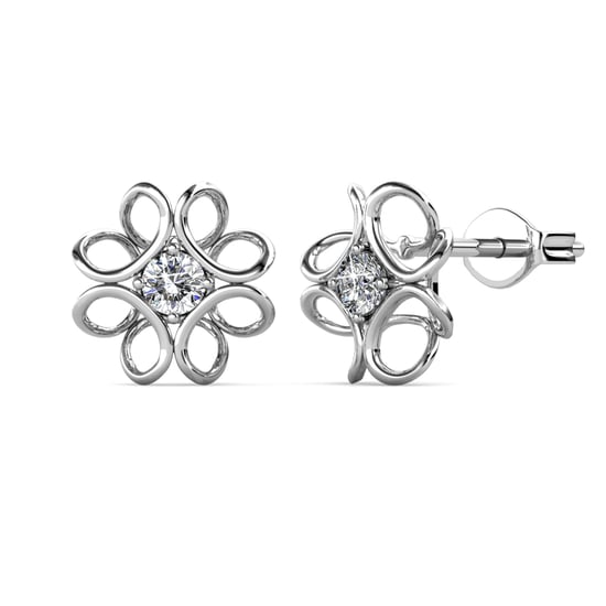 Pendientes de narciso - Plata y cristal - Image 1