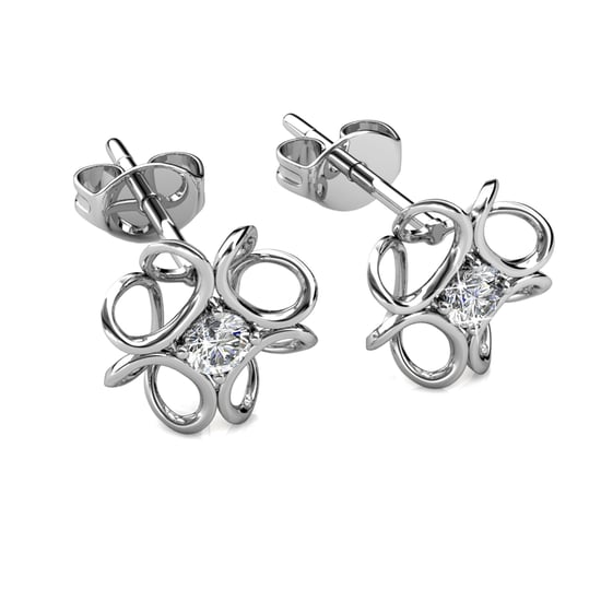 Pendientes de narciso - Plata y cristal - Image 3