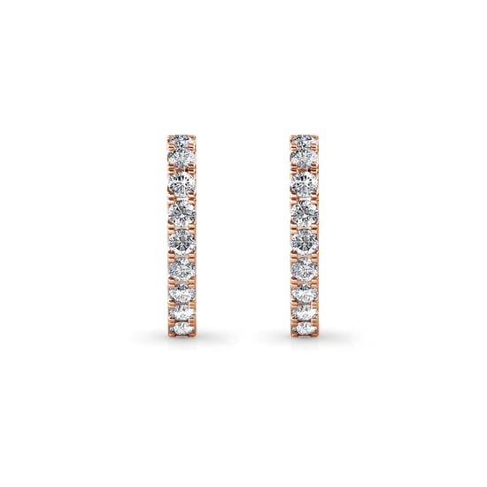 Pendientes Ariane - Oro rosa y cristal - Image 5
