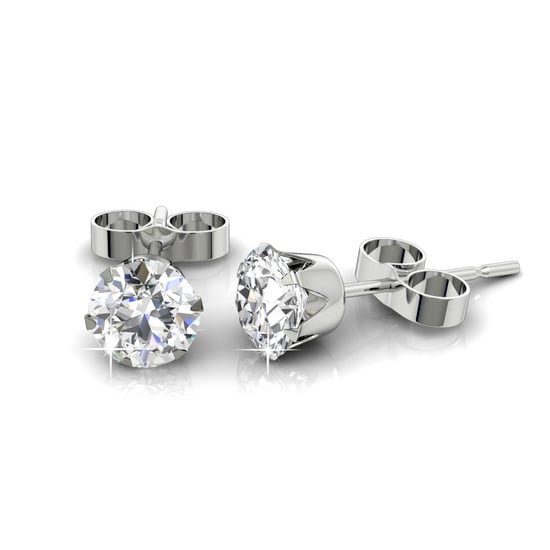 Pendientes Solitaire L - Plata y Cristal - Image 4
