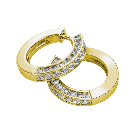 Pendientes Perry - Oro y Cristal - Image 5