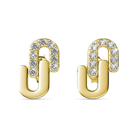 Pendientes Union - Oro y Cristal - Image 2