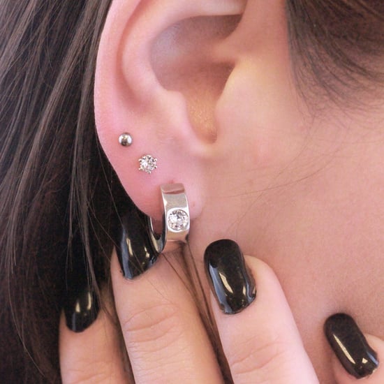 Anillos Pendientes - Plata y Cristal - Image 2