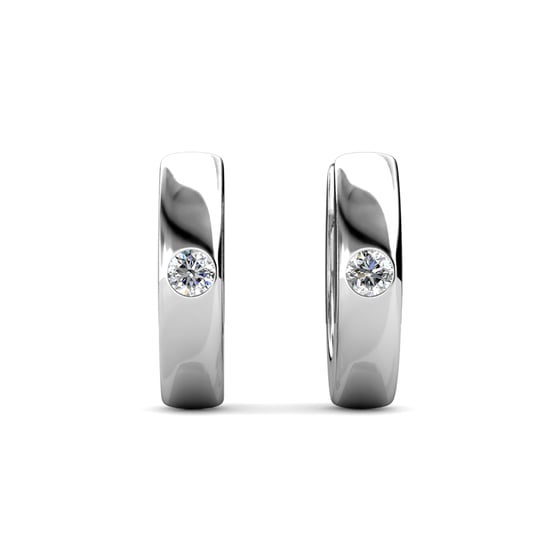 Anillos Pendientes - Plata y Cristal - Image 3