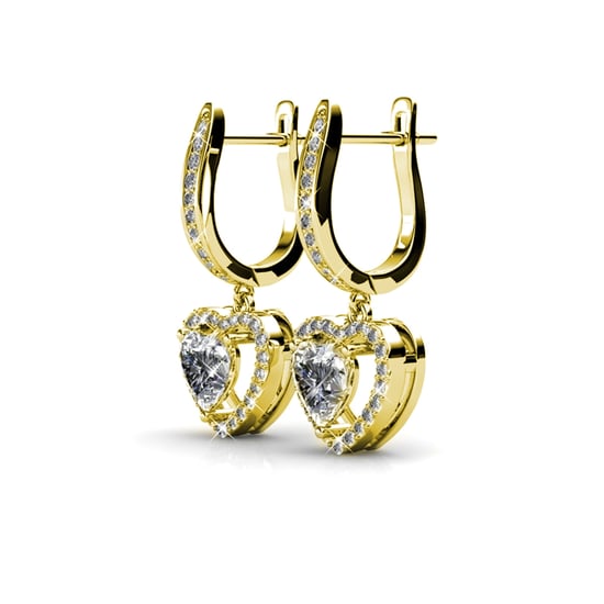 Pendientes Only Love - Oro y Cristal - Image 2