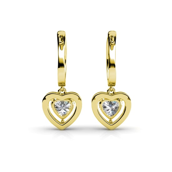 Pendientes Only Love - Oro y Cristal - Image 3