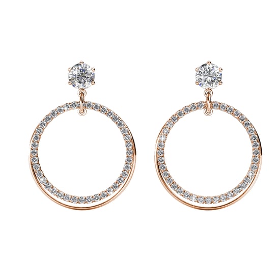 Pendientes Ariel - Oro rosa y cristal - Image 2