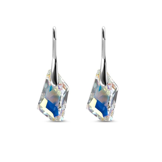 Pendientes Caballero de Plata - Plata y Blanco Brillante - Image 3