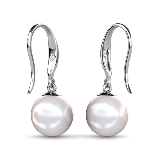 Pendientes de gancho de perla - Plata y cristal - Image 3