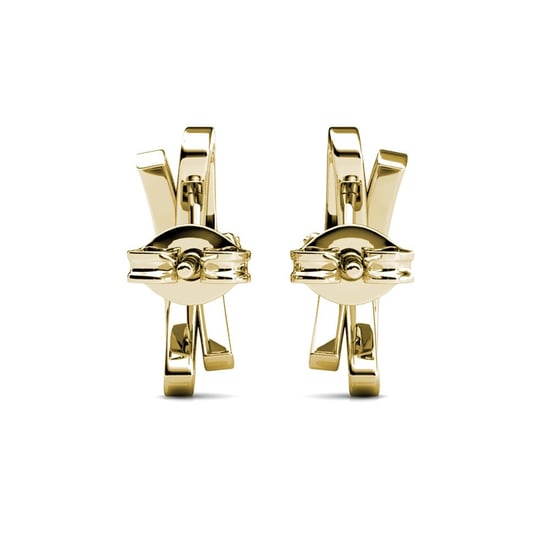 Pendientes de lazo luminoso - Oro y cristal - Image 3