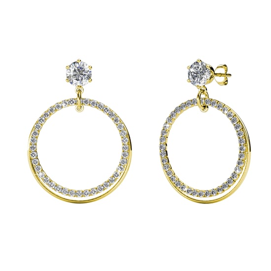 Pendientes Ariel - Oro y Cristal - Image 1