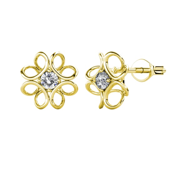 Pendientes de narciso - Oro y cristal - Image 1