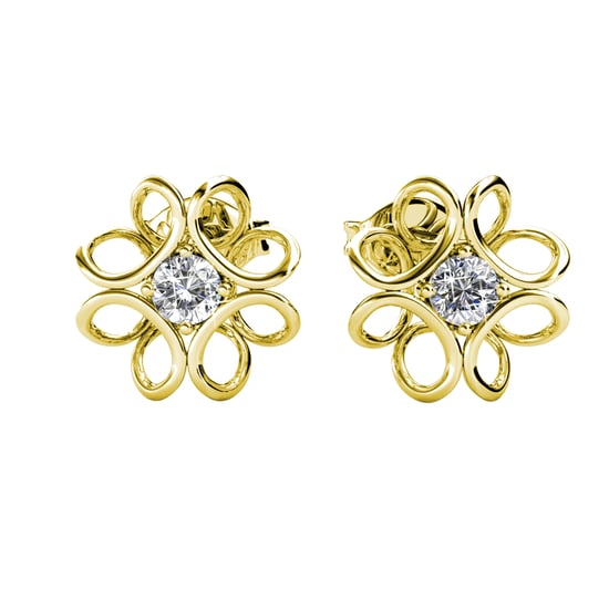 Pendientes de narciso - Oro y cristal - Image 2