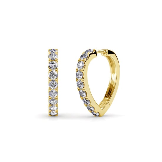 Pendientes Ariane - Oro y Cristal - Image 1