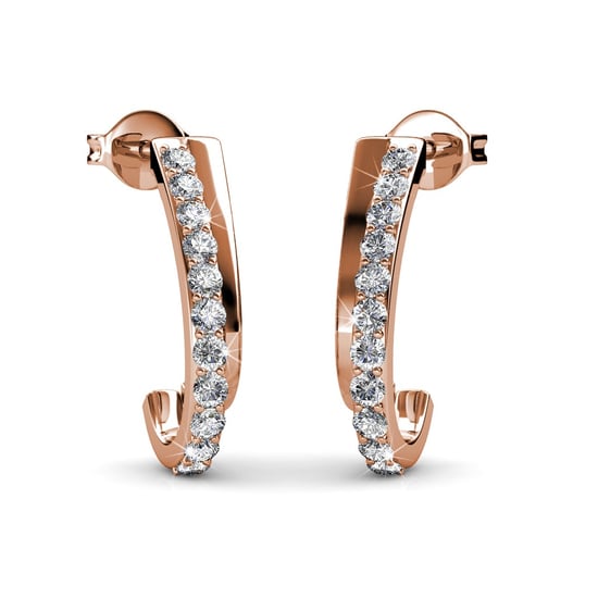 Pendientes Joyce - Oro rosa y cristal - Image 2