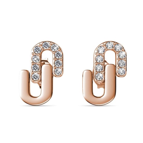 Pendientes Union - Oro rosa y cristal - Image 2
