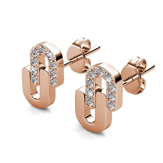 Pendientes Union - Oro rosa y cristal - Image 3