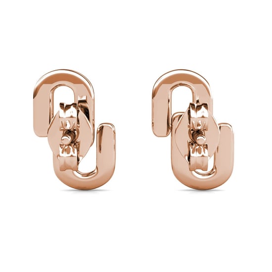 Pendientes Union - Oro rosa y cristal - Image 4