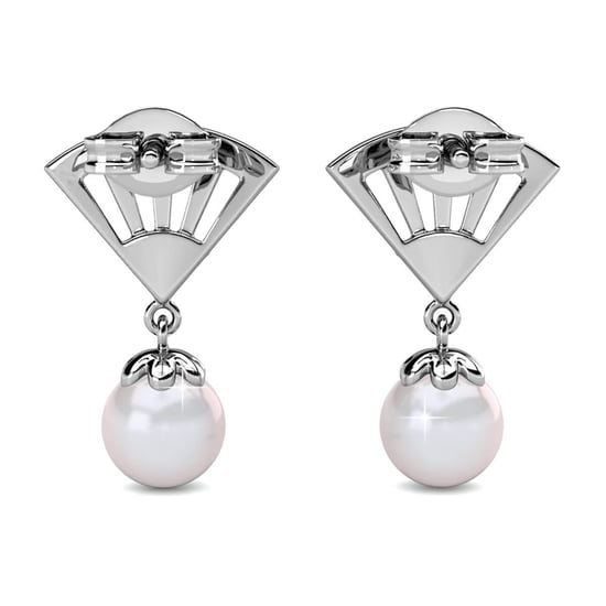Pendientes de Perla Ingride - Plata y Cristal - Image 4