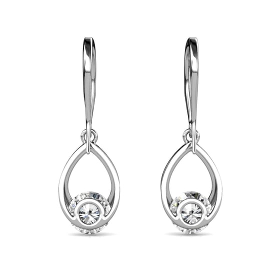 Pendientes de gancho Tristin - Plata y cristal - Image 5