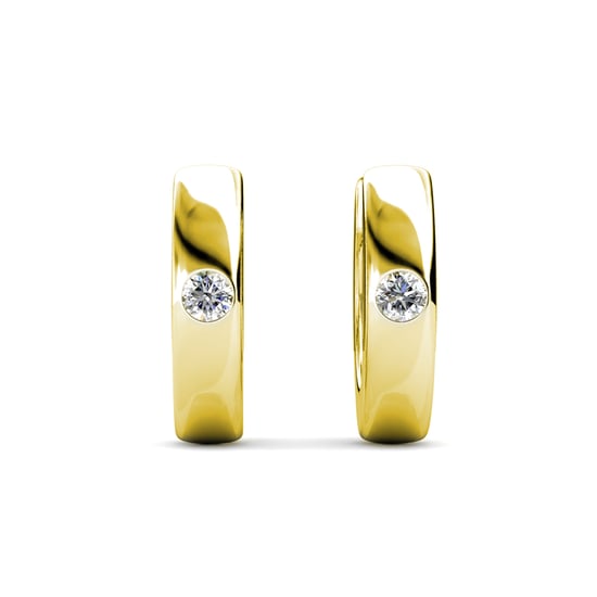 Anillos Pendientes - Oro y Cristal - Image 2