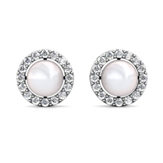 Conjuntos de perlas circulares: plata y cristal - Image 3