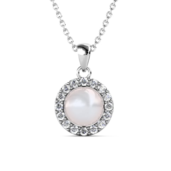 Conjuntos de perlas circulares: plata y cristal - Image 4