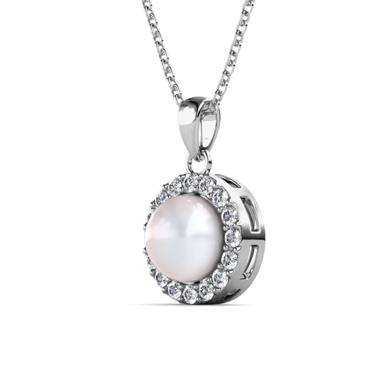 Conjuntos de perlas circulares: plata y cristal - Image 5