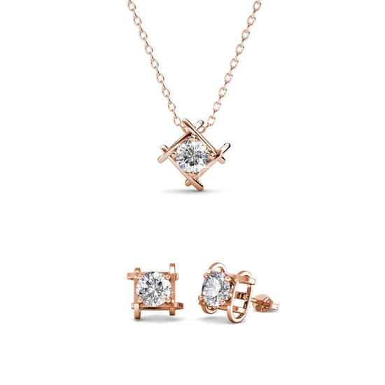 Conjuntos Roxy - Oro rosa y cristal - Image 1