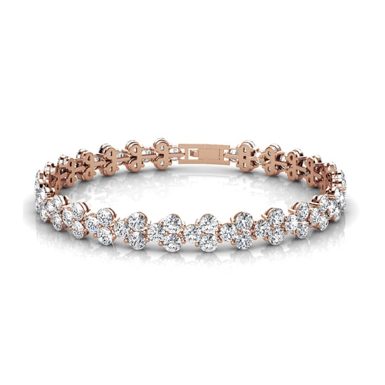 Pulseras Princesa - Oro Rosa y Cristal - Image 1