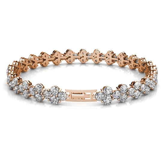 Pulseras Princesa - Oro Rosa y Cristal - Image 2