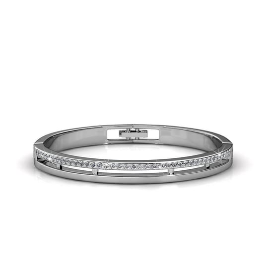 Pulseras elegantes de plata y cristal - Image 1