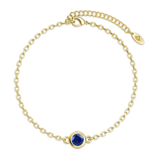 Pulseras con piedras de nacimiento: oro, cristal y azul - Image 3