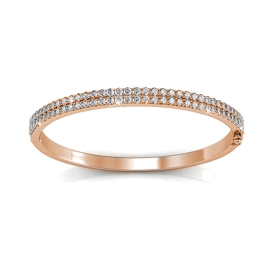Pulseras Glamour - Oro Rosa y Cristal - Image 2