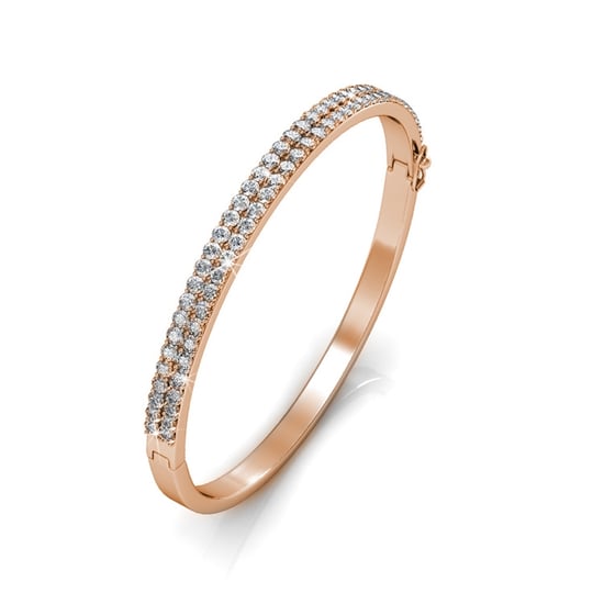 Pulseras Glamour - Oro Rosa y Cristal - Image 3