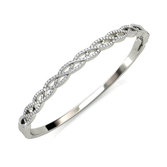 Pulseras Trenzadas - Plata y Cristal - Image 3