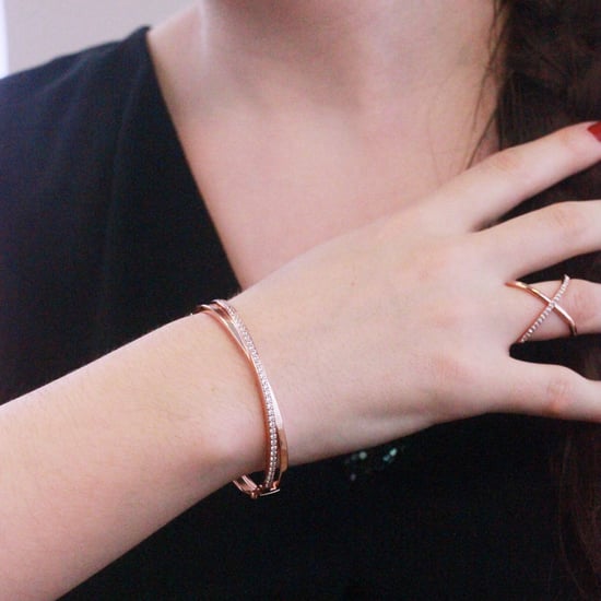 Pulseras Criss - Oro rosa y cristal - Image 2