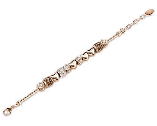 Pulseras con dijes radiantes: oro rosa y cristal - Image 4